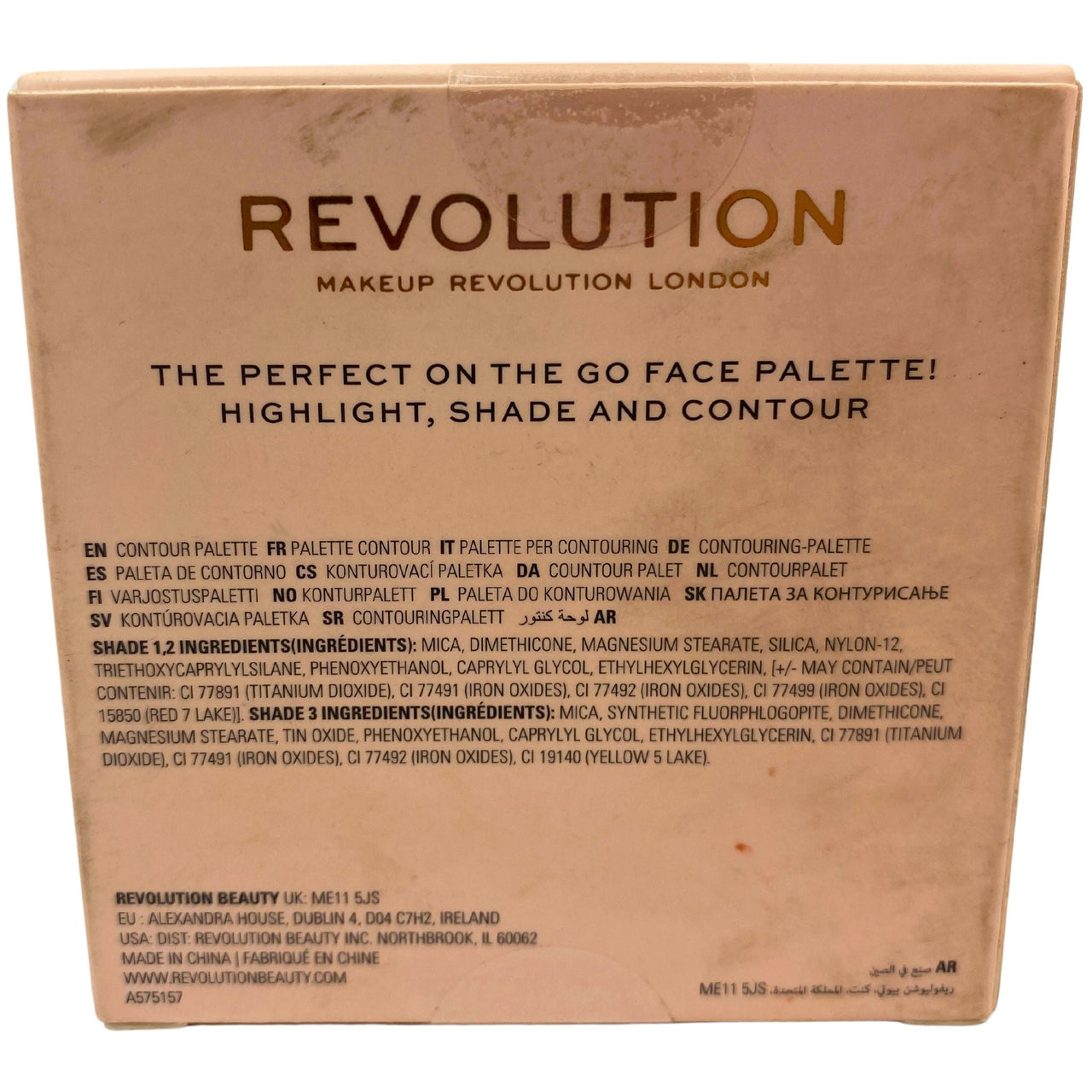 Revolution Contour Powder Compact Light Palette Contour