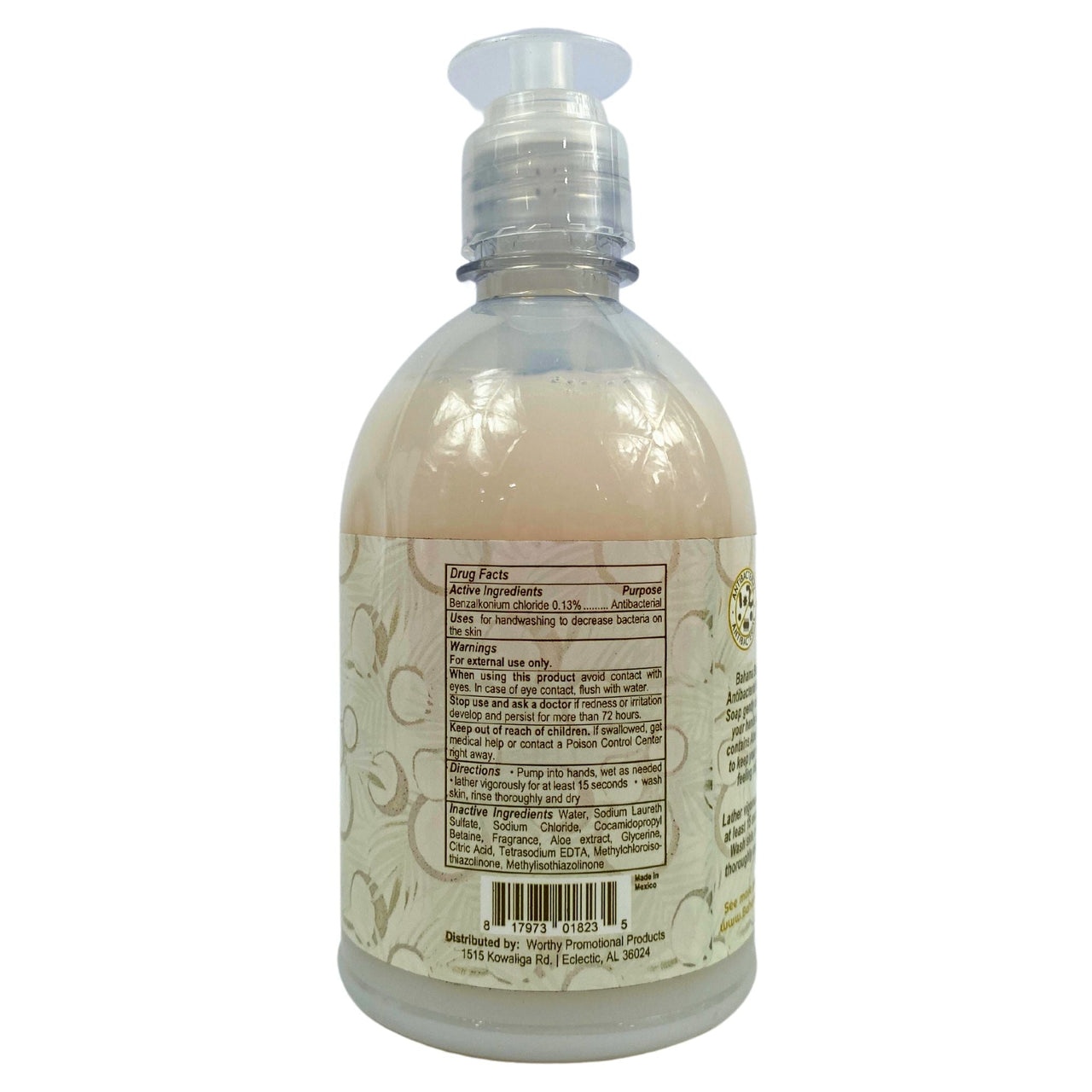 Bahama Bo's Hand Soap Antibacterial Coconut Scented