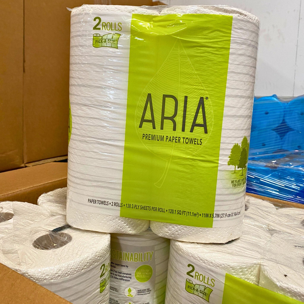 ARIA - 2 ROLLS - 138 SHT - 2 PLY
