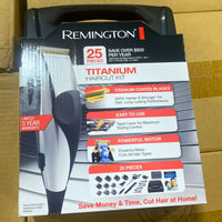 Thumbnail for Remington Titanium Haircut Kit Titanium Coated Blades , Easy to Use , Powerful Motor Includes 25pcs (30 Pcs Lot) HC822OP