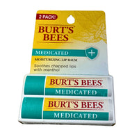 Thumbnail for Burt's Bees Medicated Moisturizing Lip Balm 2 Pack