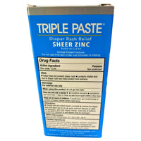 Thumbnail for Triple Paste 12.8% Zinc Oxide/Skin Protectant Diaper Rash Relief 2 OZ