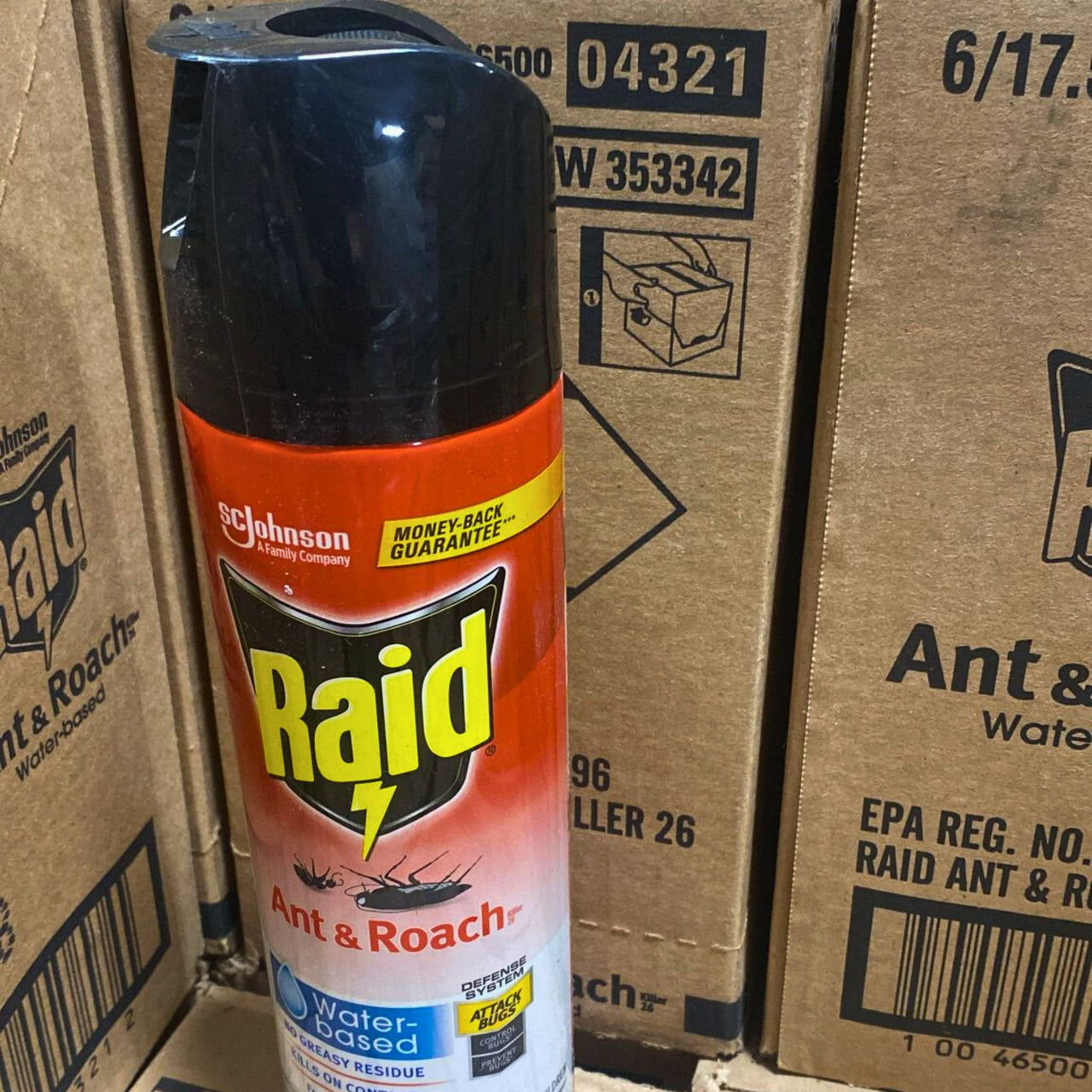 Raid Ant & Roach Water Bases no greasy residue kills on contact & fragrance free