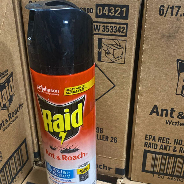 Raid Ant & Roach Water Bases no greasy residue kills on contact & fragrance free