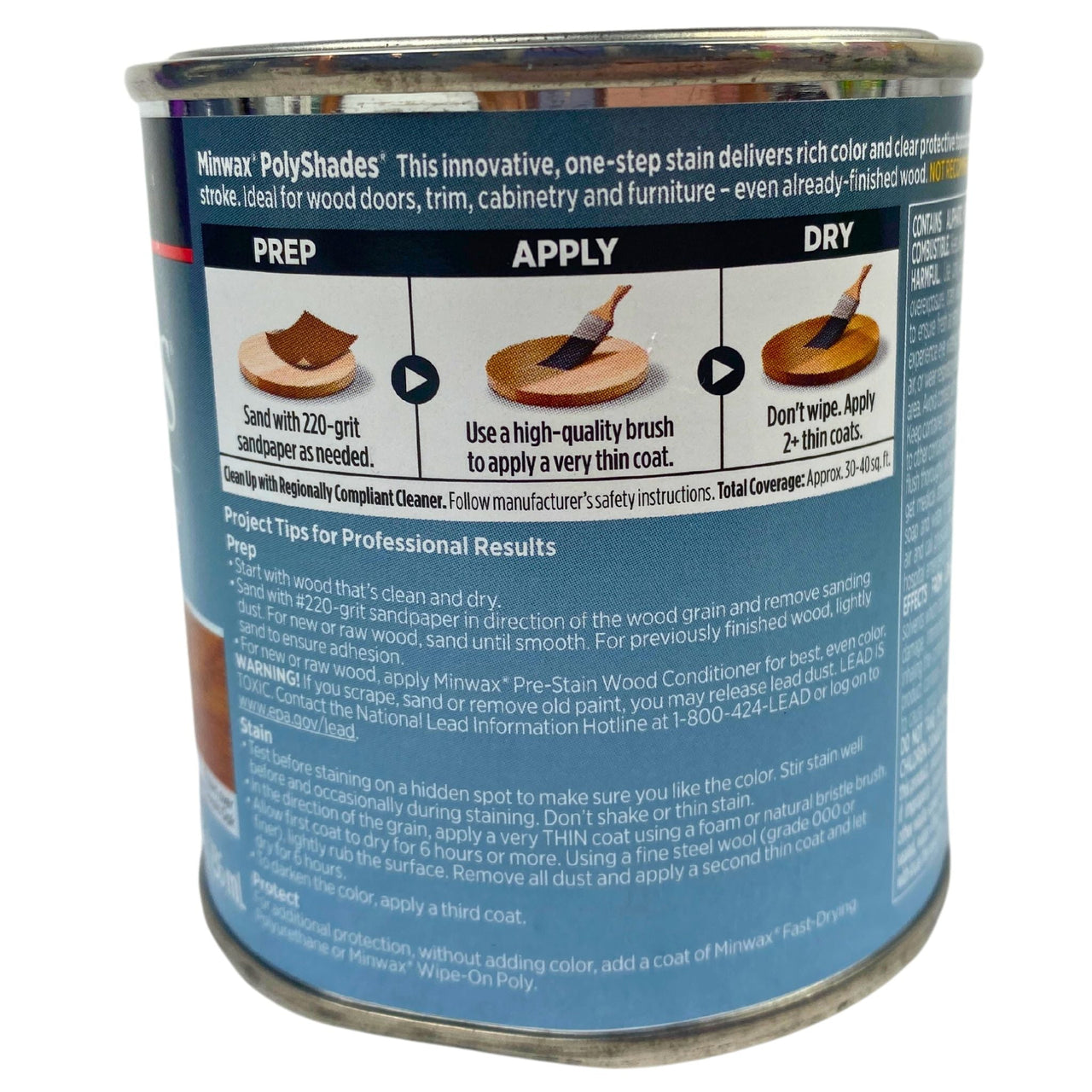 Minwax Premium Oil Since 1904 Polyshades Stain + Poly In One Step Gloss Pecan 