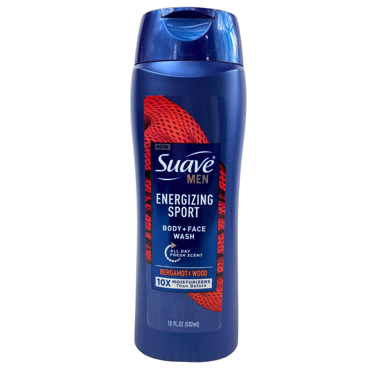 Suave Men Energizing Sport Body + Face Wash 18OZ