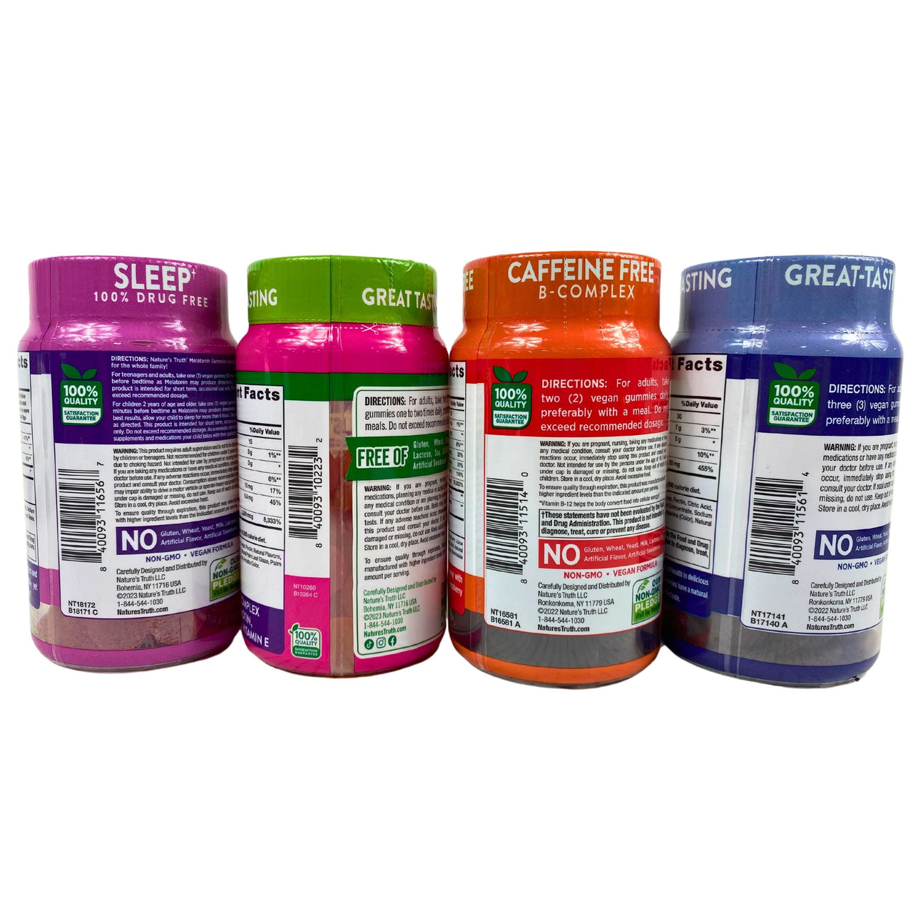 Natures Truth Assorted Mix Includes Zinc,Melatonin , Energy Gummies