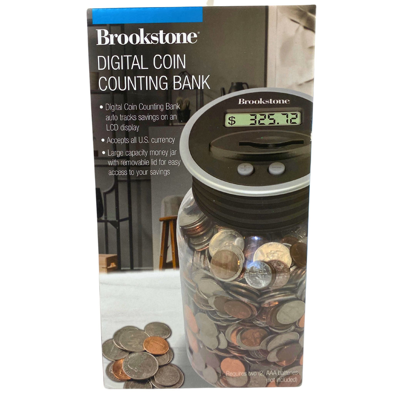 BrookStone Digital Coin Counting Bank