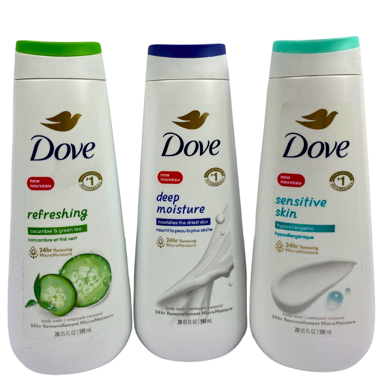 Dove 20OZ Assorted Mix Body Wash