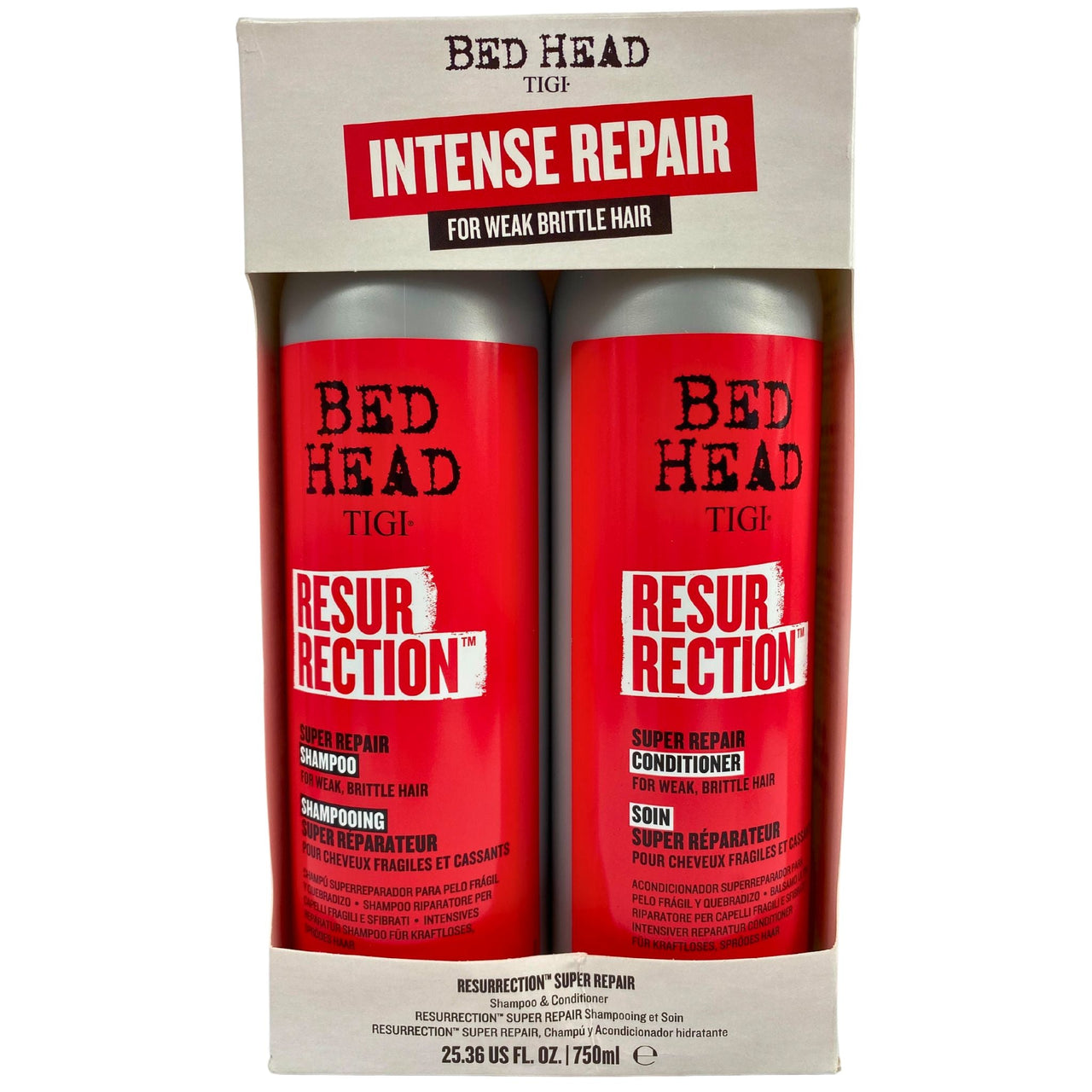 Bed Head Tigi Intense Repair for Weak Brittle Hair Shampoo & Conditioner 