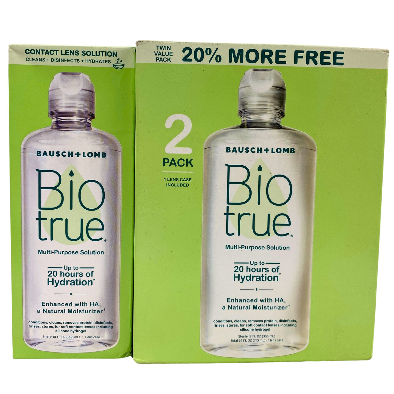 BioTrue Mix includes 2 packs & Singles 