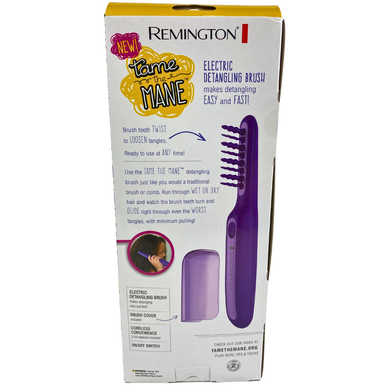 Remington Tame The Mane Electric Detangling Brush 