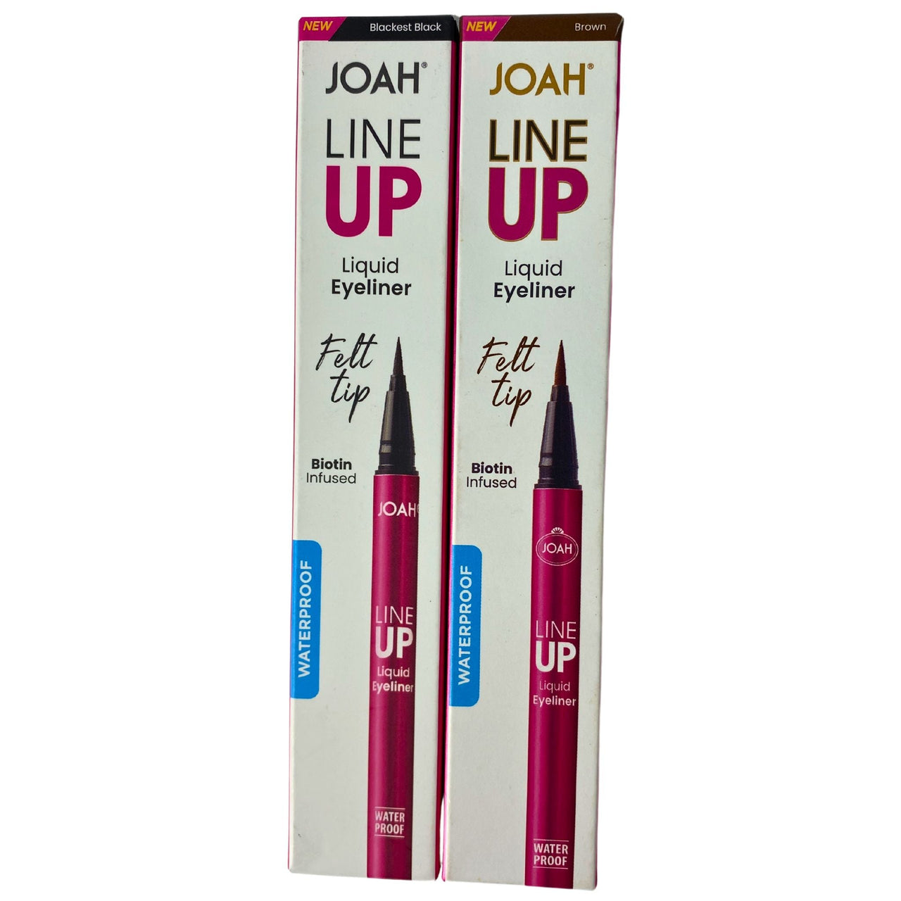 Joah Line Up Liquid Eyeliner Felt Tip Biotin Infused Waterproof 