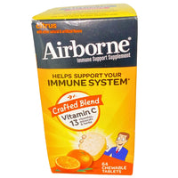 Thumbnail for Airborne Vitamin C 13 Vitamins , Minerals & Herbs Chewable Citrus Tablets 