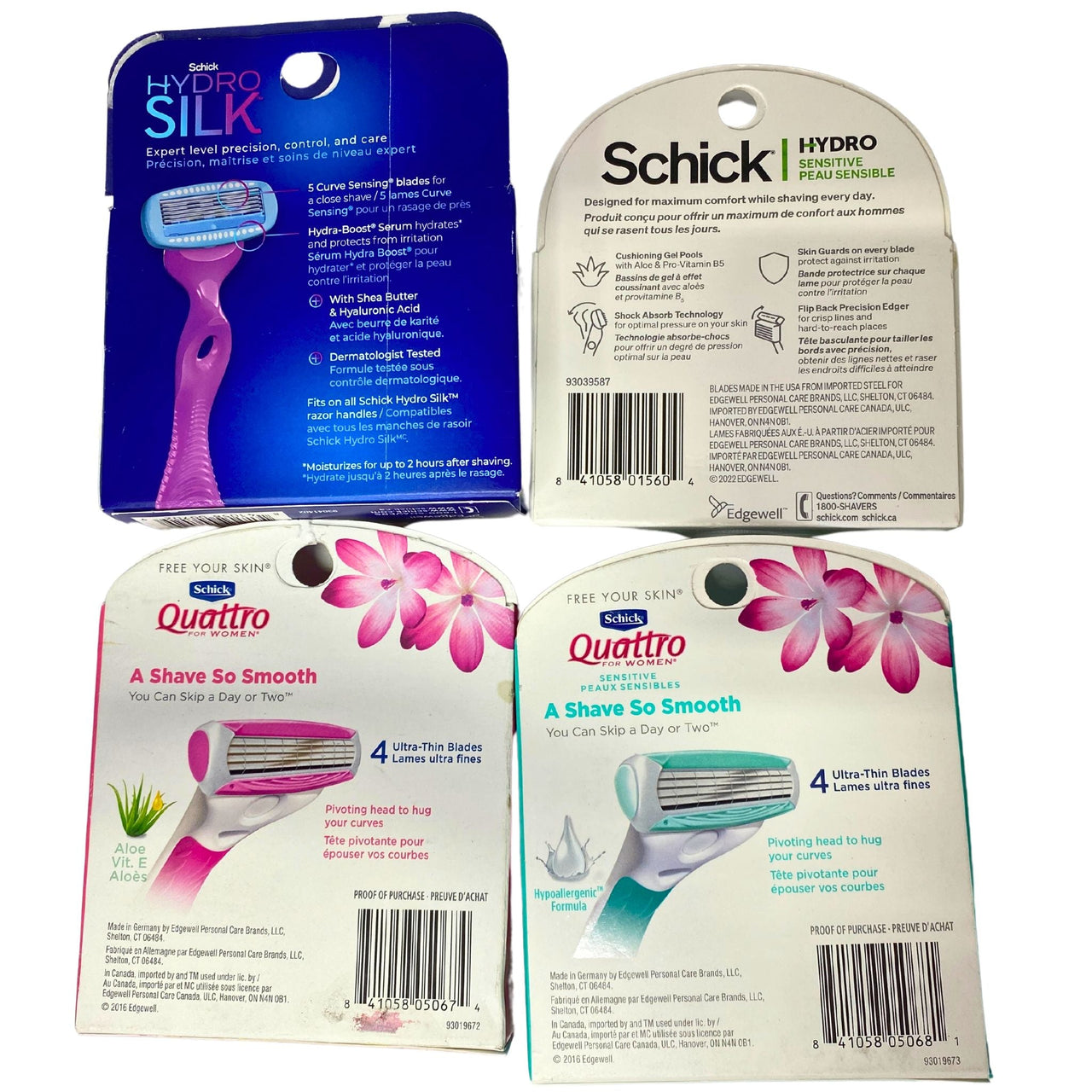 Schick Men & Women Cartridges Assorted Mix