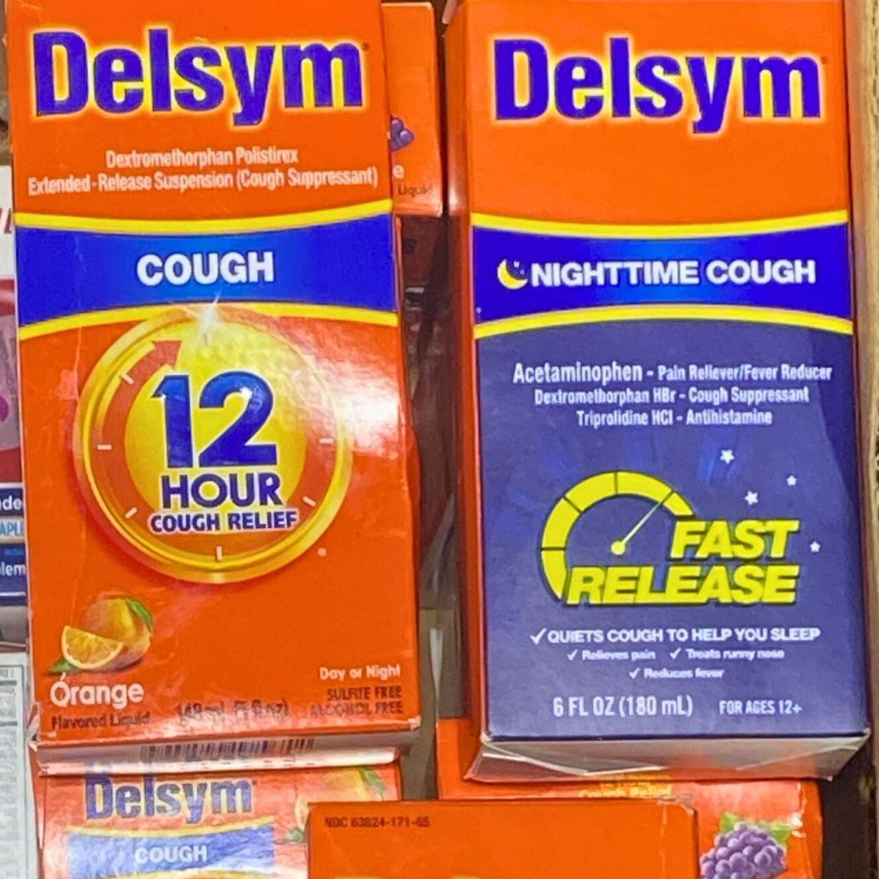 Delsym Syrup Mix includes Day or Night & Nighttime 