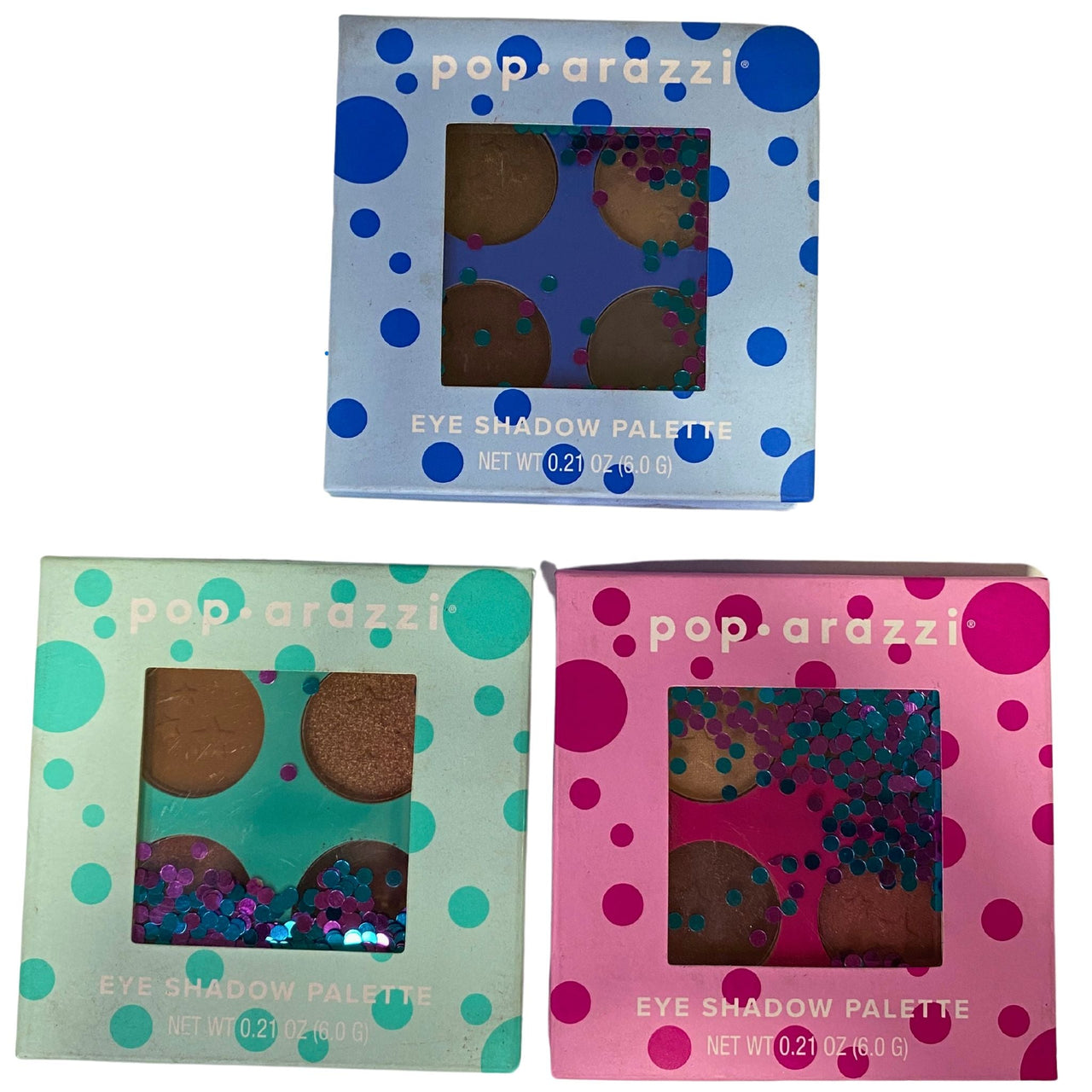 Poparazzi Mix Includes Eye Shadow Palettes , Mini Nail Files 3 Pack & Glitter Eye Brushes