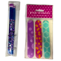 Thumbnail for Poparazzi Mix Includes Eye Shadow Palettes , Mini Nail Files 3 Pack & Glitter Eye Brushes