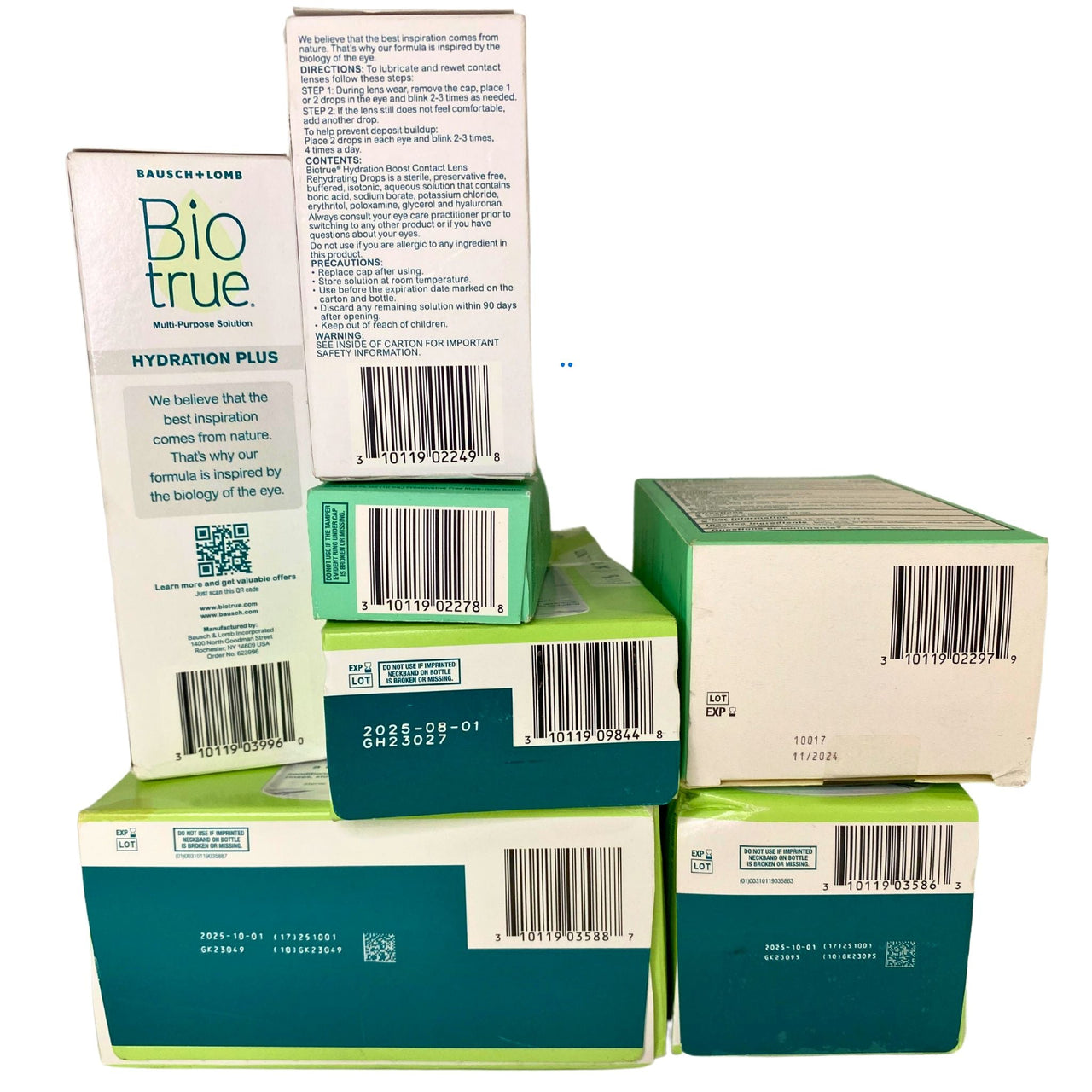 Bio True Mix includes Contact Lens Solution in Single & 2 packs and Eye Drops (27 Pcs Lot)