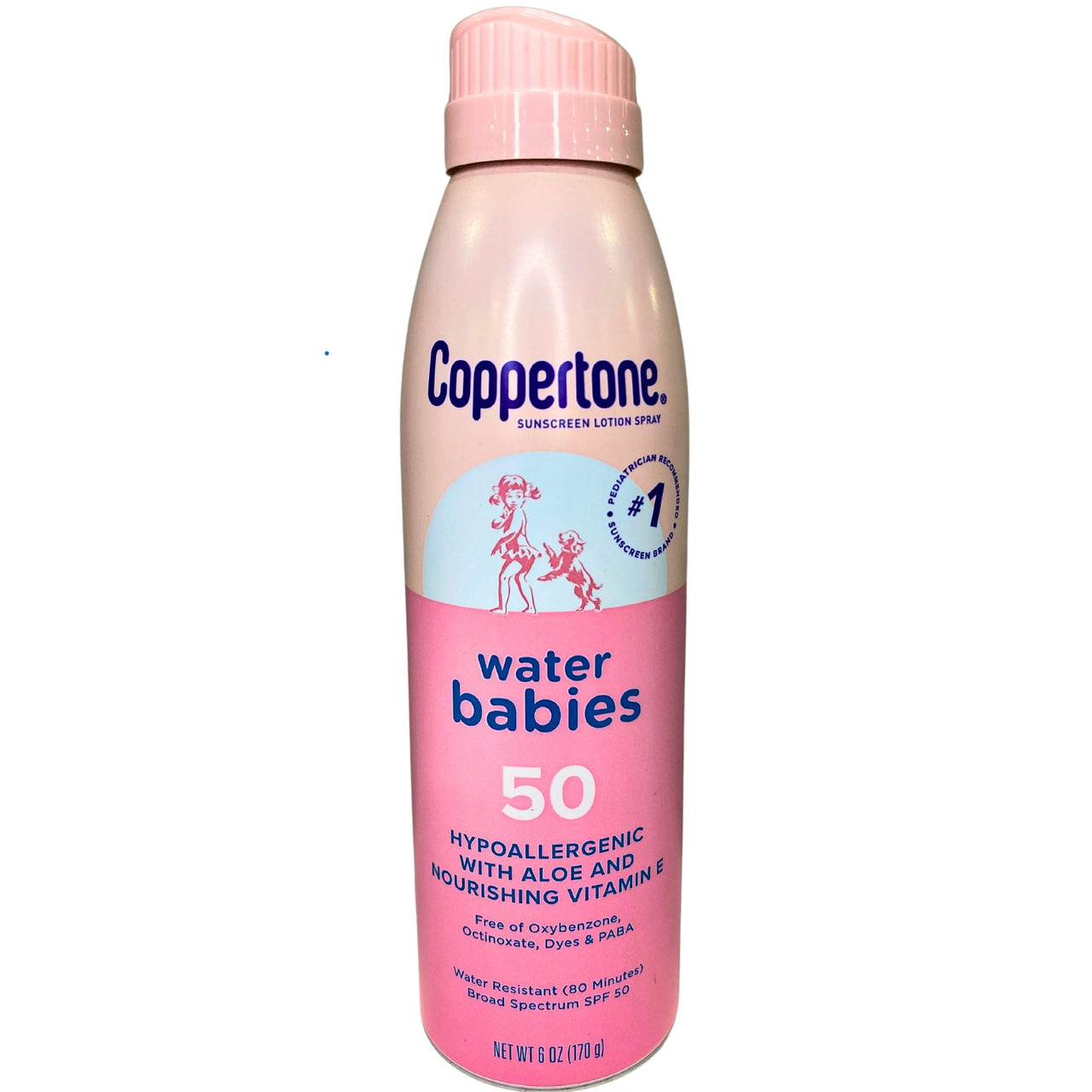 Coppertone Sunscreen Lotion Spray Water Babies 50 Hypoallergenic