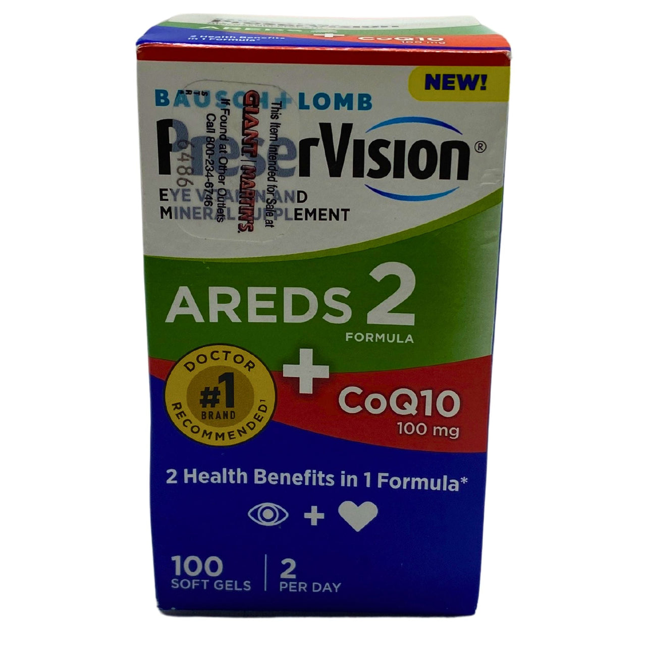 Bausch + Lomb PreserVision AREDS 2 Eye Vitamins