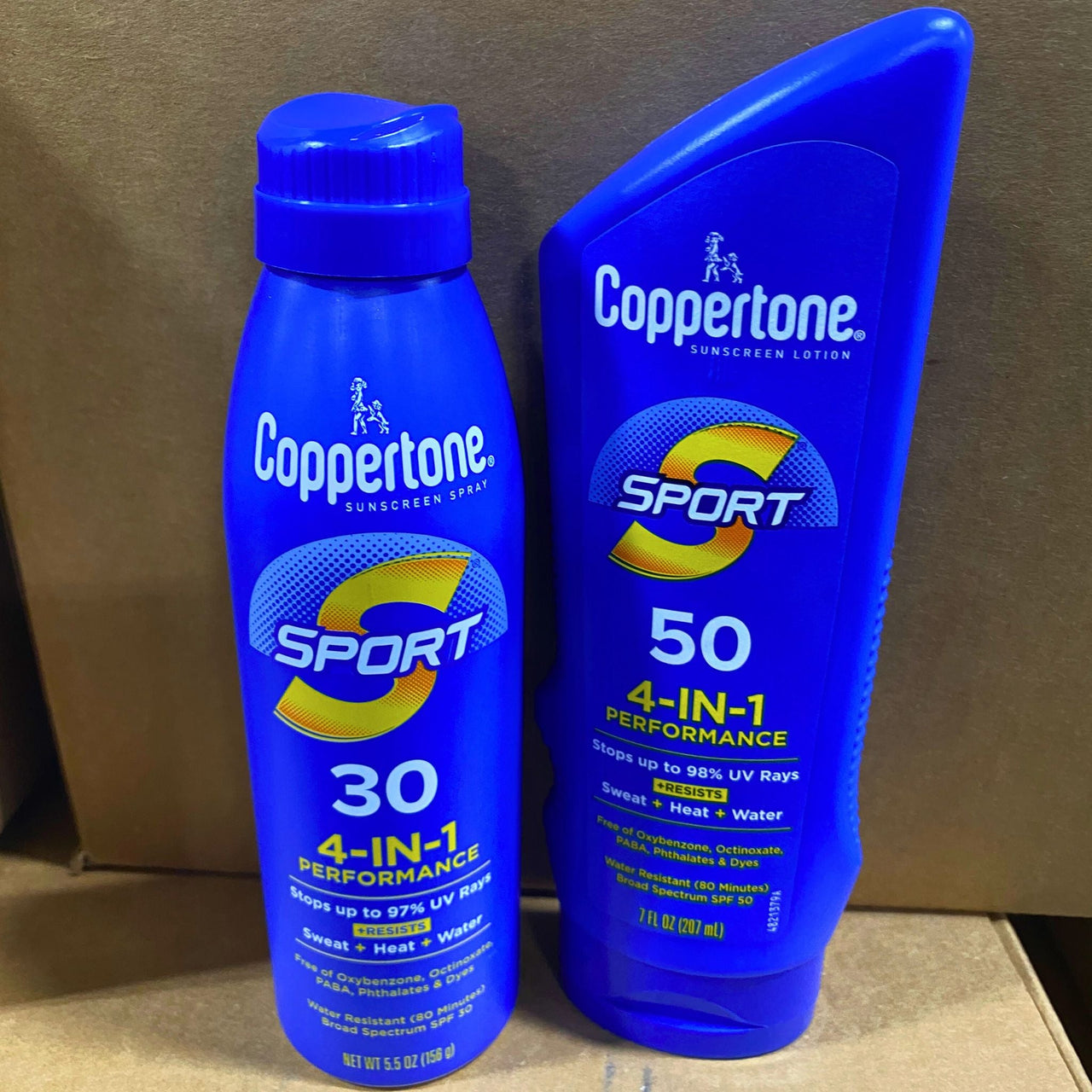 Coppertone Sunscreen Lotion & Spray Sport 4-IN-1 Performance