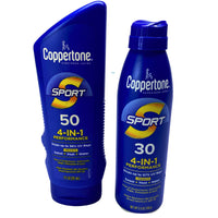 Thumbnail for Coppertone Sunscreen Lotion & Spray Sport 4-IN-1 Performance