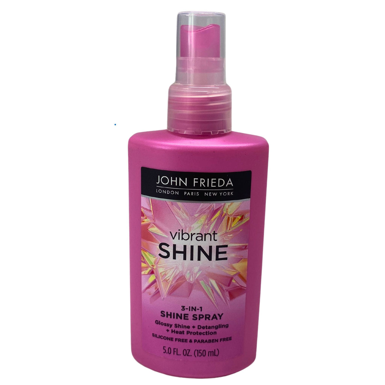 John Frieda Vibrant Shien 3-in-1 Shine Spray Glossy shine + Detangling + Heat Protection Silicone Free & Paraben Free 5.0 FL OZ (50 Pcs Lot)