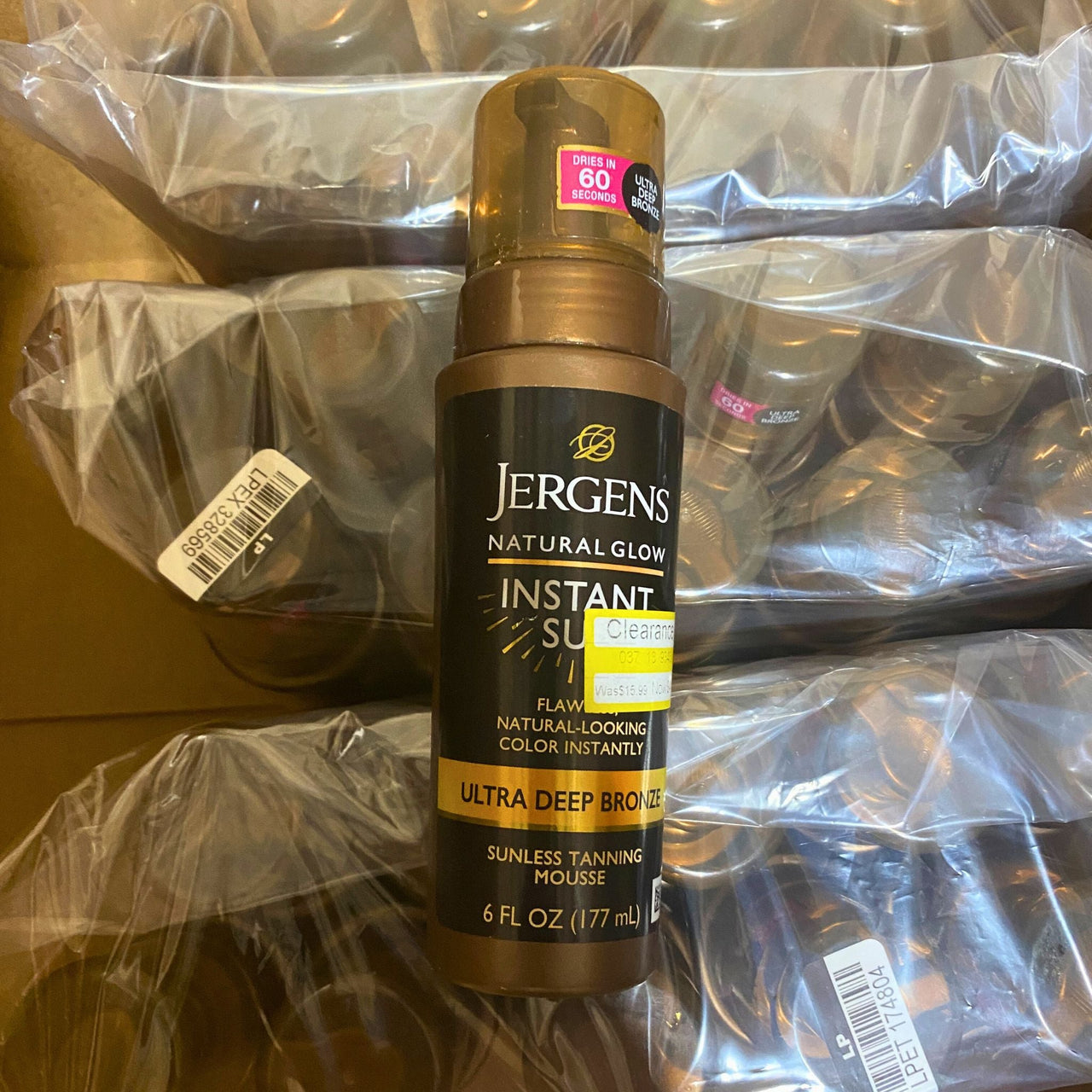 Jergens Natural Glow Instant Sun Flawless,Bronze Sunless Tanning Mousse