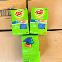 Thumbnail for Scotch Brite Dobie Colors Cleaning Pad Scours Without Scratching 3 pack