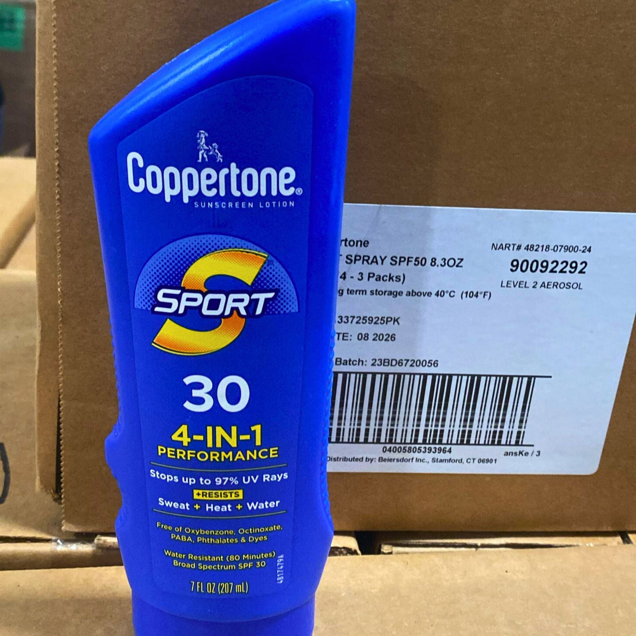 Coppertone Sunscreen Lotion Sport 30 4-IN-1 Performance 