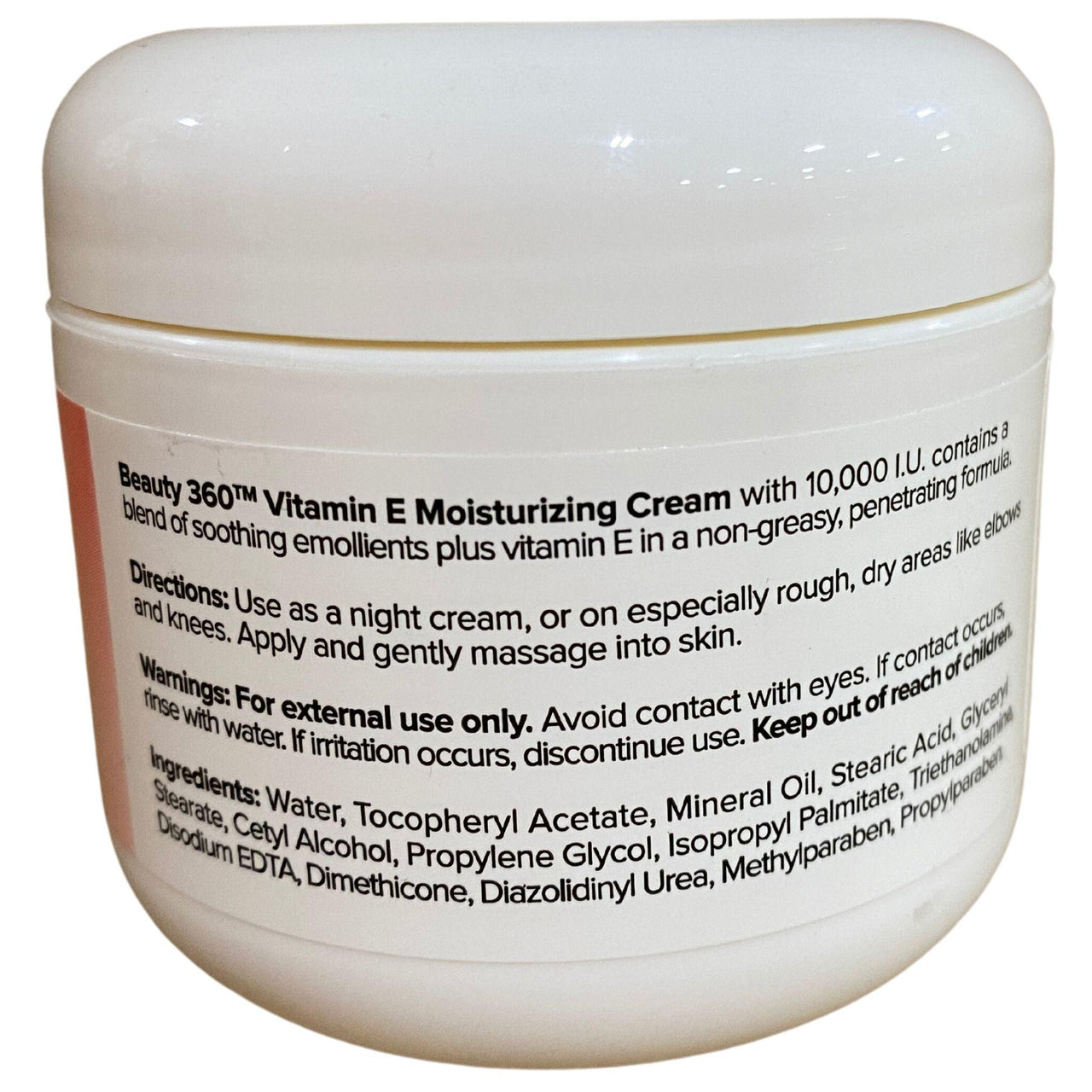 Beauty 360 Vitamin E Moisturizing Cream 4OZ (48 Pcs Lot) - Discount Wholesalers Inc