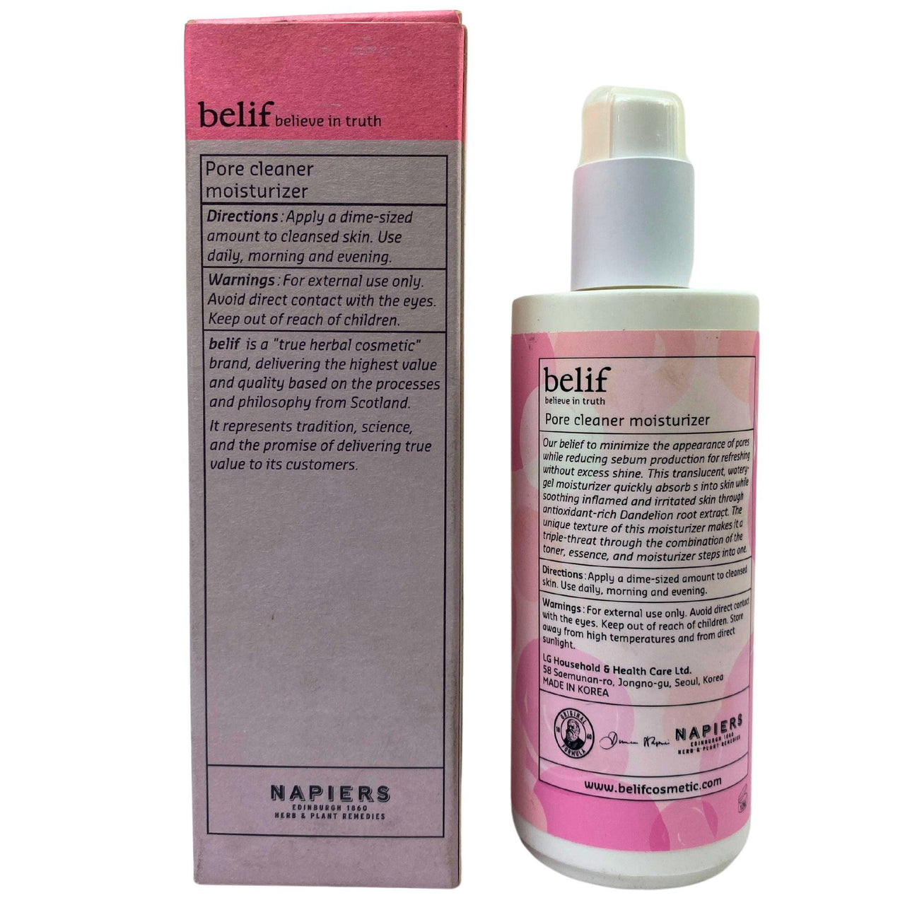 Belif Believe In Truth Pore Cleaner Moisturizer Dermatologically Tested 4.22oz (48 Pcs Lot) - Discount Wholesalers Inc