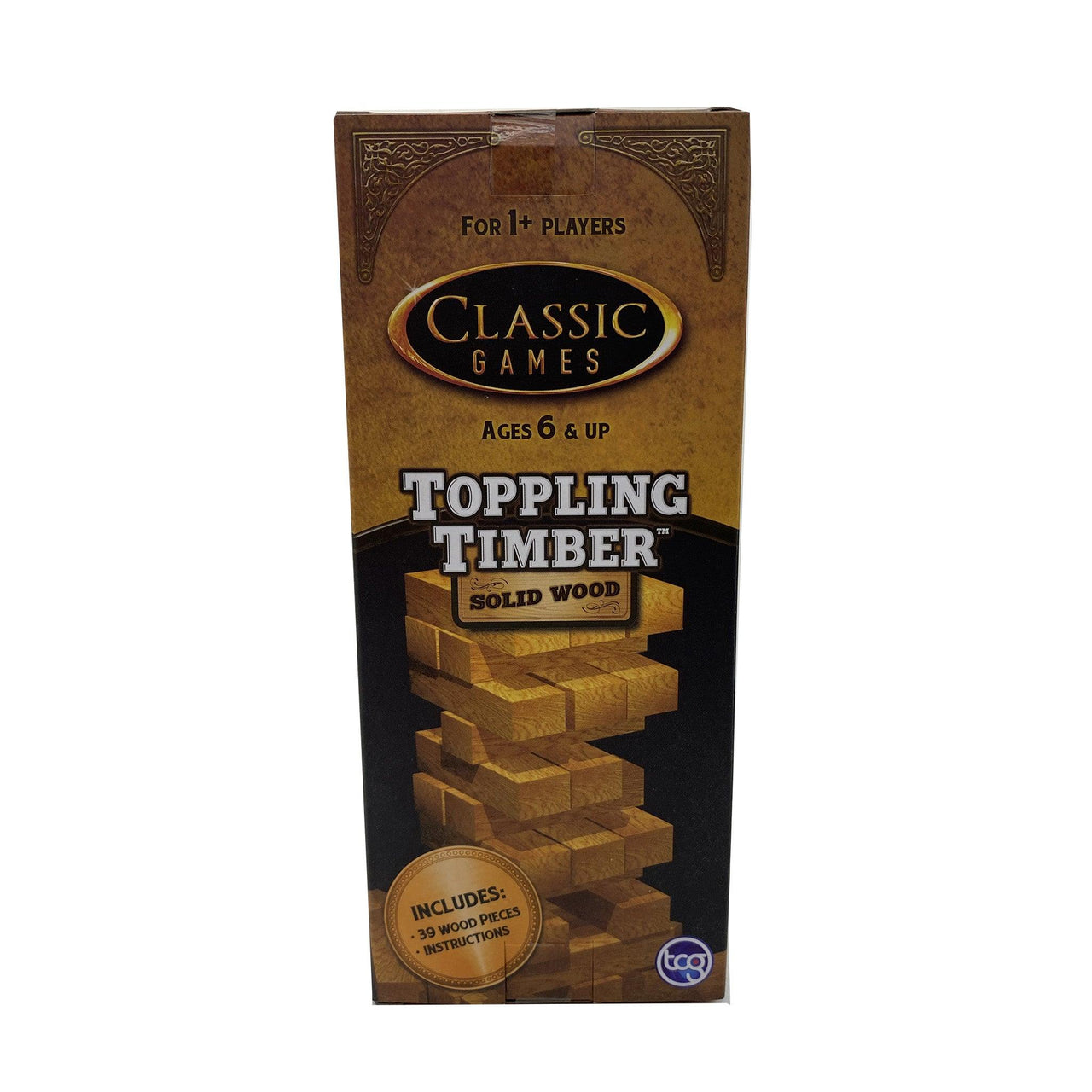 Classic Games Solid Wood Toppling Timber (100 Pcs Box) - Discount Wholesalers Inc