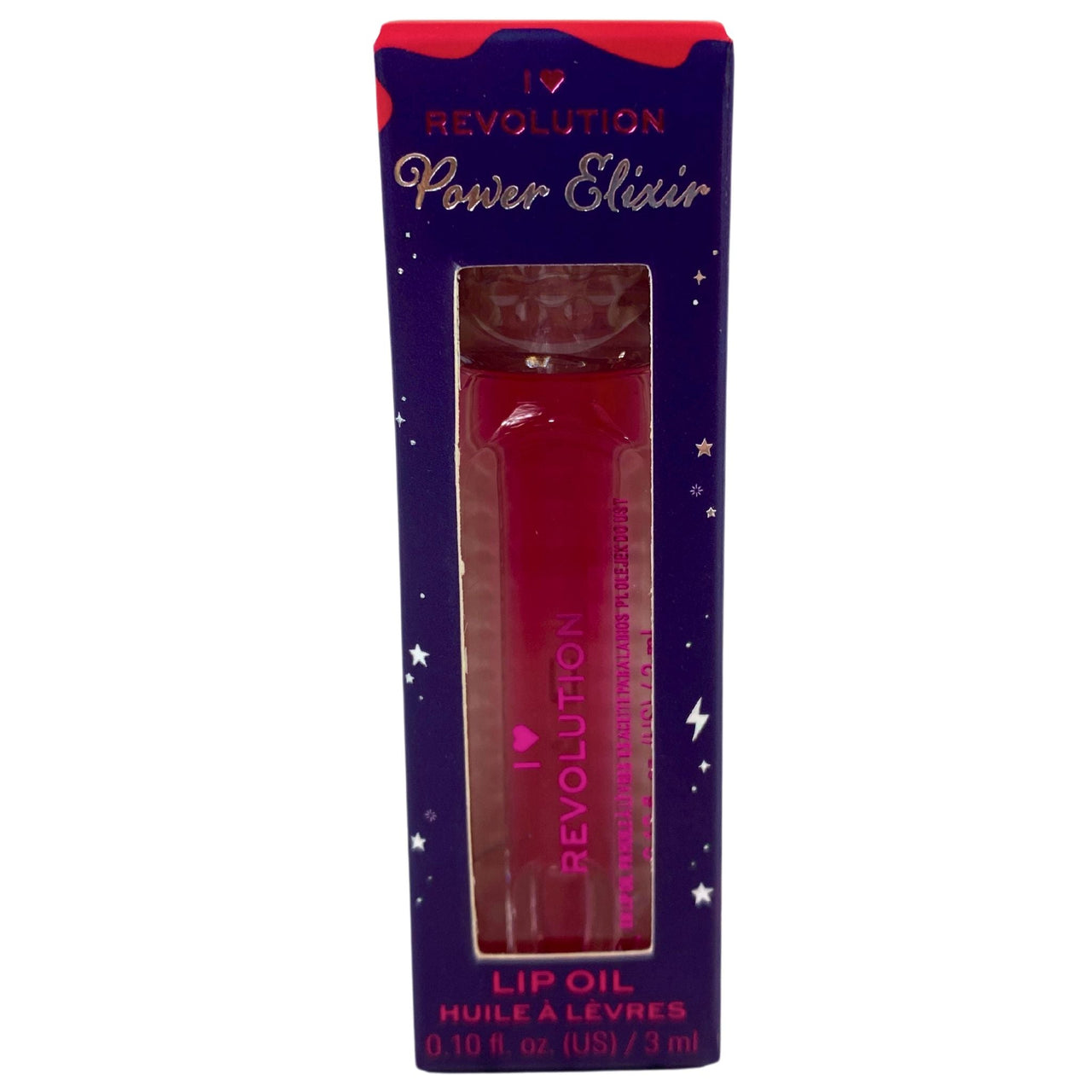 I Heart Revolution Power Elixir Lip Oil 0.10OZ Power Cranberry