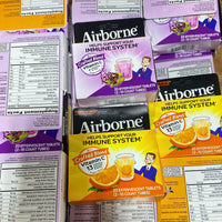 Thumbnail for Airborne Immune Support Elderberry & Orange  20 Effervescent Tablets 