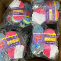 Thumbnail for Hanes Girls' (12 Pairs / pk - 24 Packs/Case) - Discount Wholesalers Inc