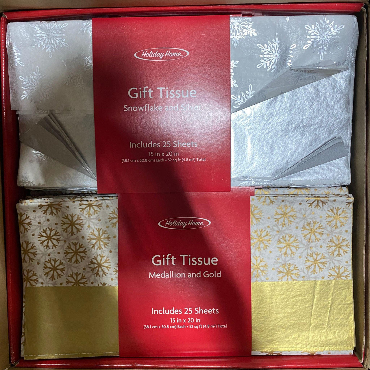 Holiday Home Gift Tissue (50 Pcs Lot) - Discount Wholesalers Inc