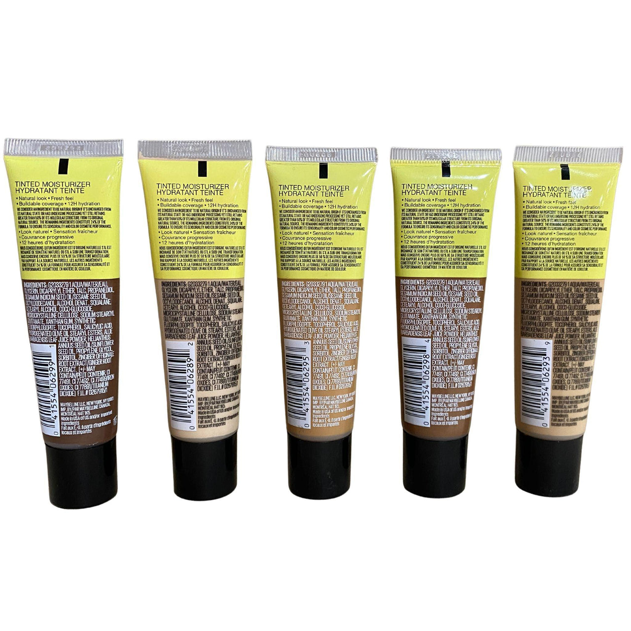 Maybelline Fit Me Assorted Tinted Moisturizer For All Skin Types With Aloe Vera 1OZ (50 Pcs Lot) - Discount Wholesalers Inc