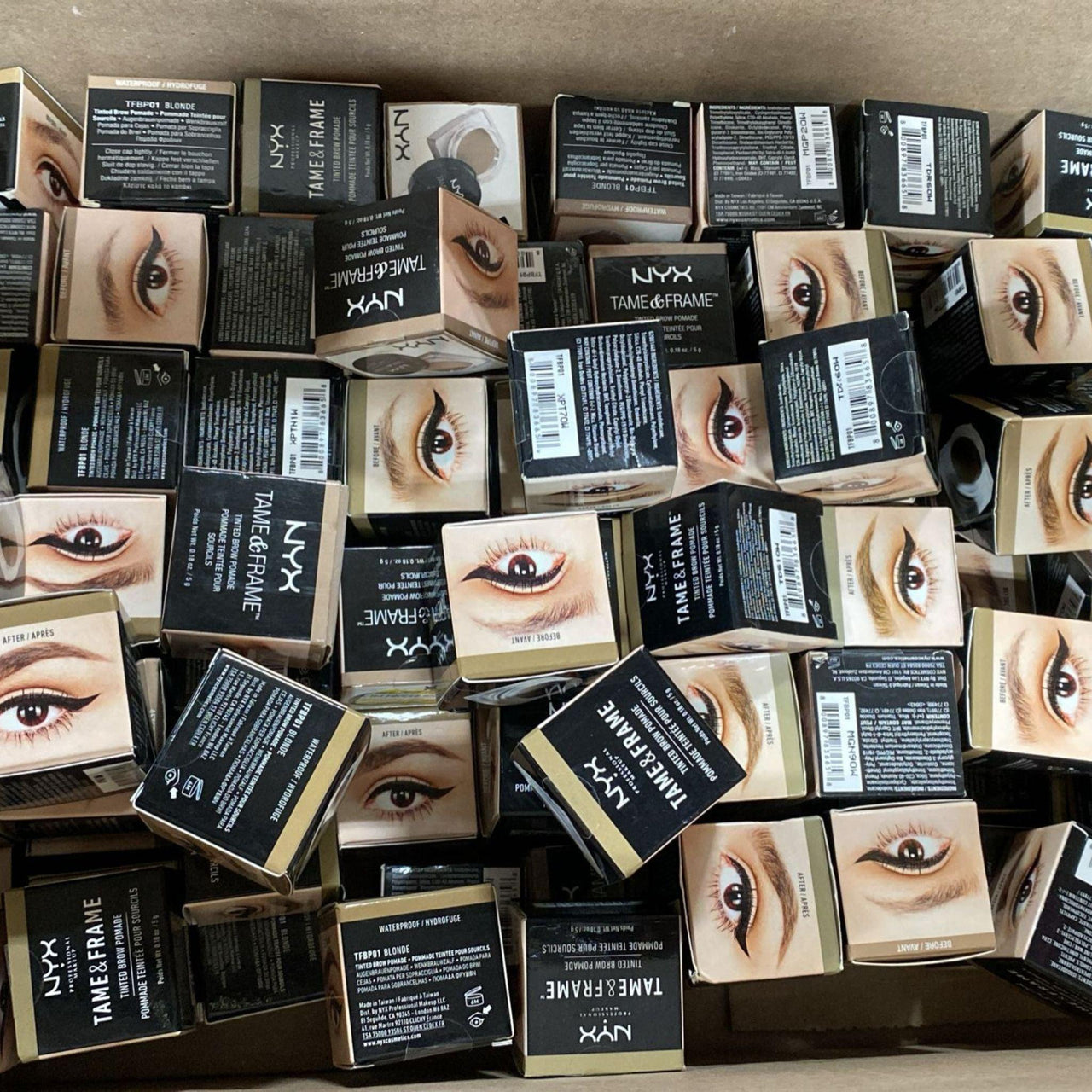 NYX TAME & FRAME Tinted Brow Pomade No.TFBP 01 Blonde 0.18oz/ 5g (50 Pcs Lot) - Discount Wholesalers Inc