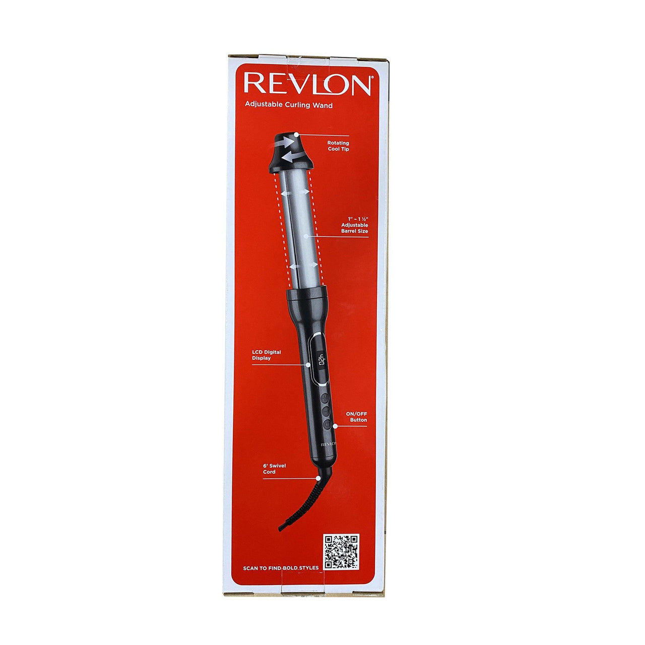 Revlon Adjustable Curling Wand (30 Pcs Lot) - Discount Wholesalers Inc