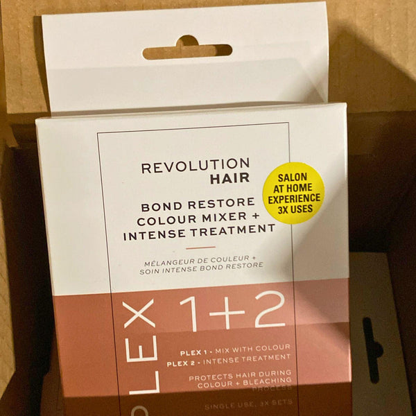 Revolution Hair Bond Restore Colour Mixer + Intense Treatment Plex (48 pcs Lot) - Discount Wholesalers Inc