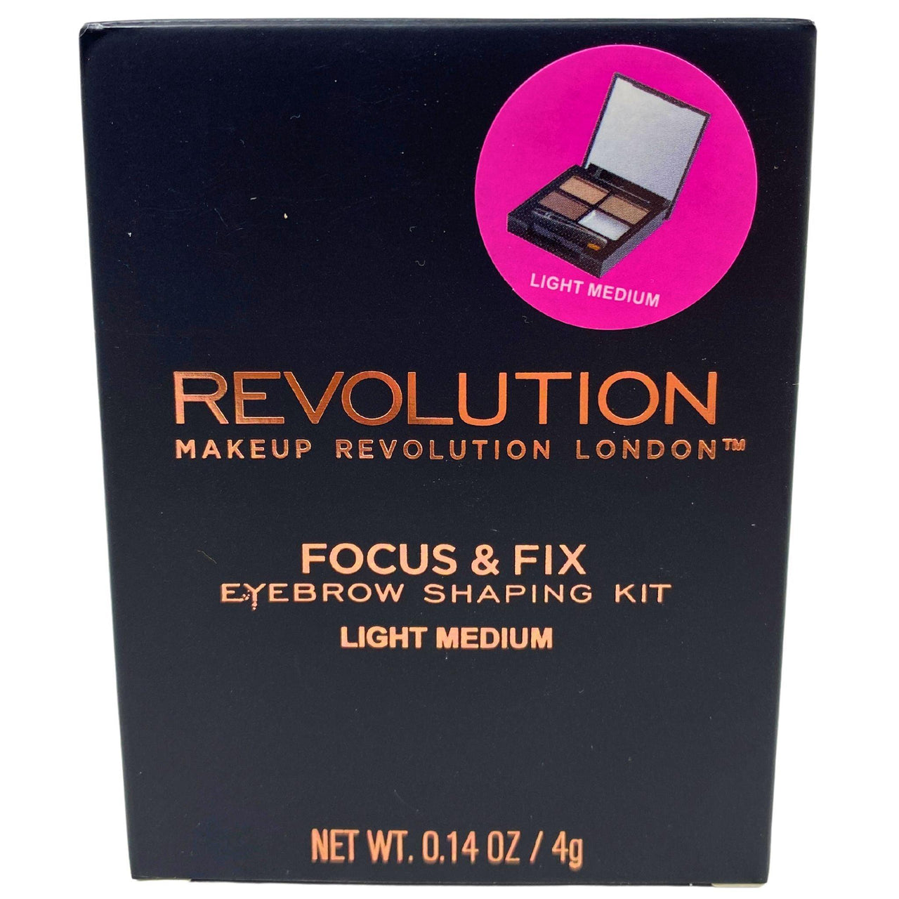 Revolution Makeup Revolution London Focus & Fix Eyebrow Shaping Kit Light Medium 0.14OZ (36 Pcs Lot) - Discount Wholesalers Inc