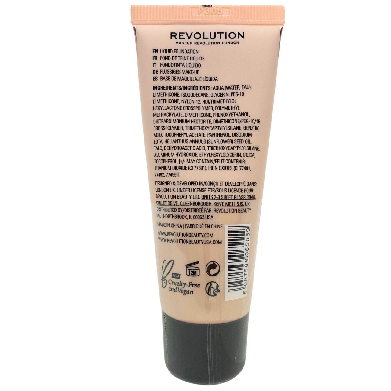 Revolution Matte Base Pore Blurring Full Coverage Foundation 0.95oz (60 Pcs Lot) - Discount Wholesalers Inc