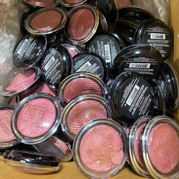 Revolution Vivid Baked Highlighter 0.26OZ Rosegold Lights (72 Pcs Lot) - Discount Wholesalers Inc