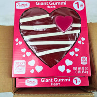 Thumbnail for Sweet Smiles Giant Gummi Heart Cherry Flavor 16OZ (60 Pcs Lot) - Discount Wholesalers Inc