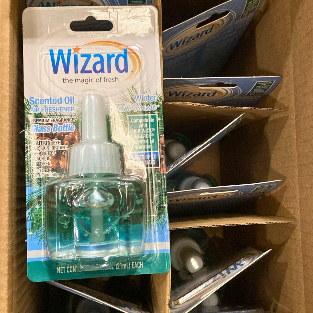 Wizard Scented Oil Air Freshener Premium Fragrance 0.71 FL OZ (96 Pcs Lot) - Discount Wholesalers Inc